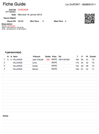 Guide - fiche guide